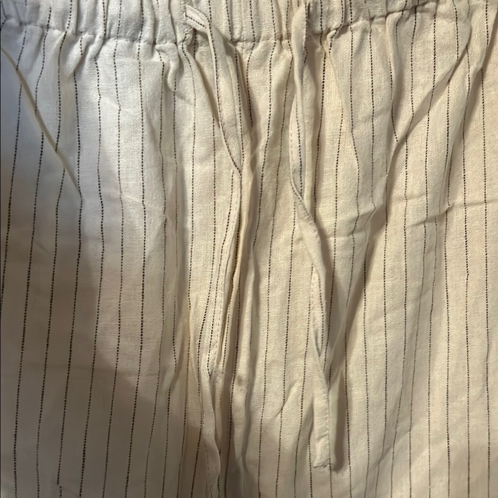 WeWoreWhat Cream Striped Sleep Pants - Picture 5 of 10
